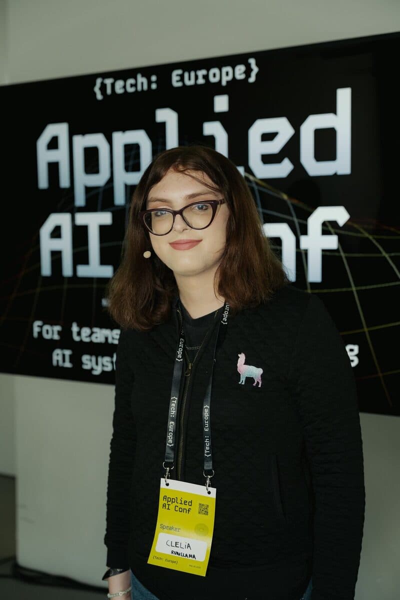 Clelia Astra Bertelli from LlamaIndex at Applied AI Conf 2026